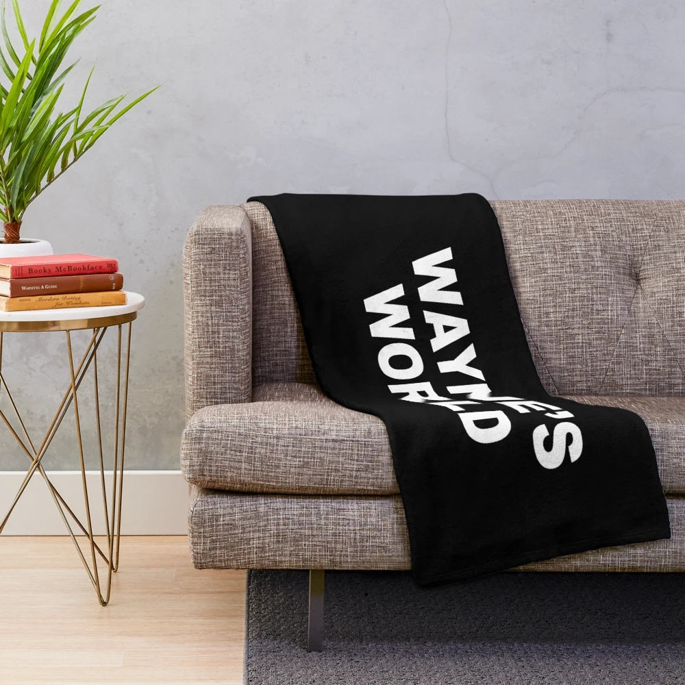 Wayne's World Plush Blanket featuring Dana Carvey and Mike Myers in the classic 80s comedy movie