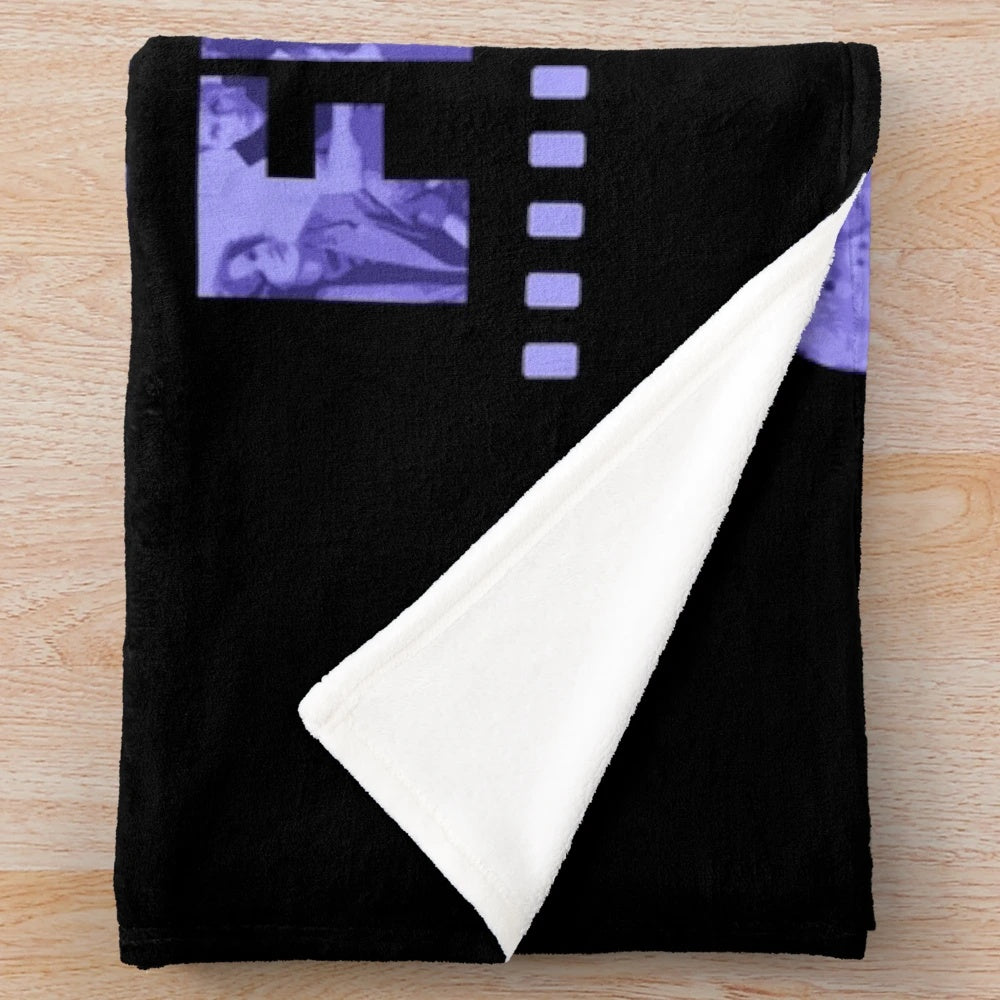 80s movie fan plush blanket featuring iconic 1980s cinema