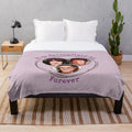 Plush blanket featuring 80s pop star and rocker Rick Springfield