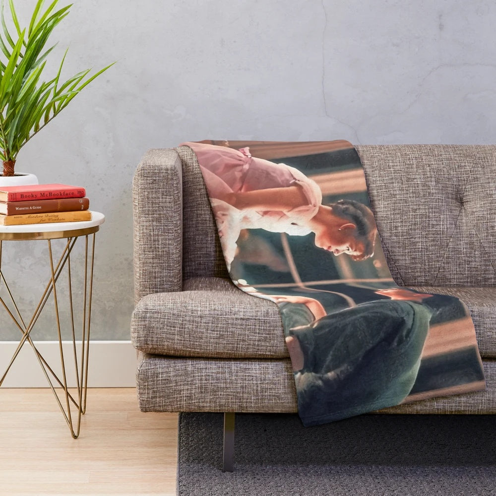Soft plush blanket featuring Sixteen Candles characters Samantha and Jake Ryan