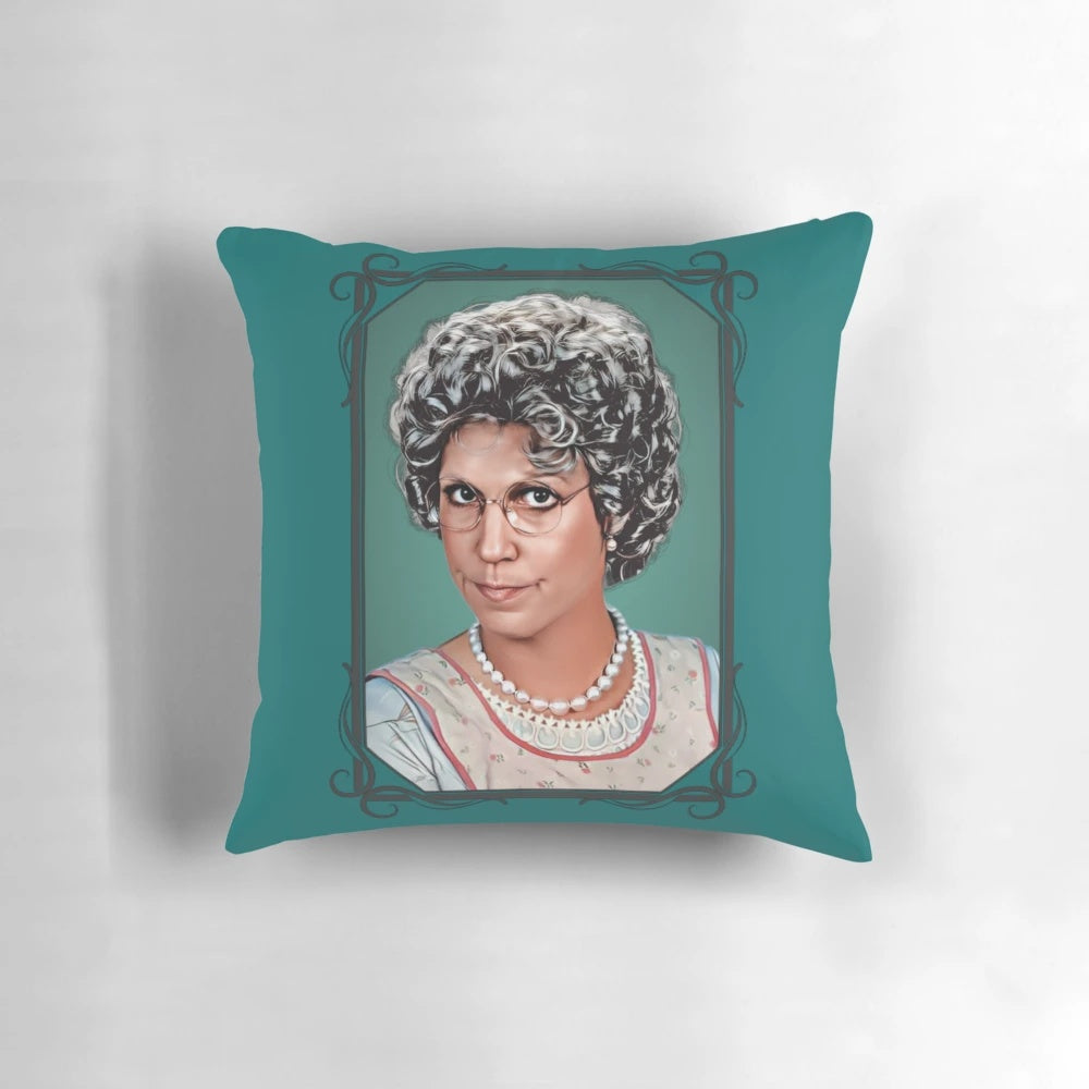 Retro "Mama's Family" throw pillow featuring 1980s TV show characters