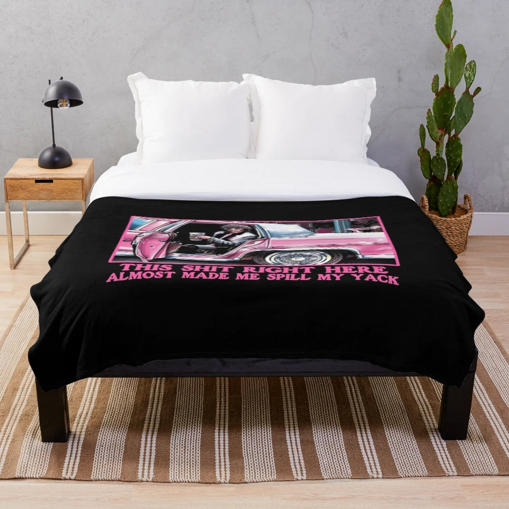 Retro 90s comedy pop culture plush blanket