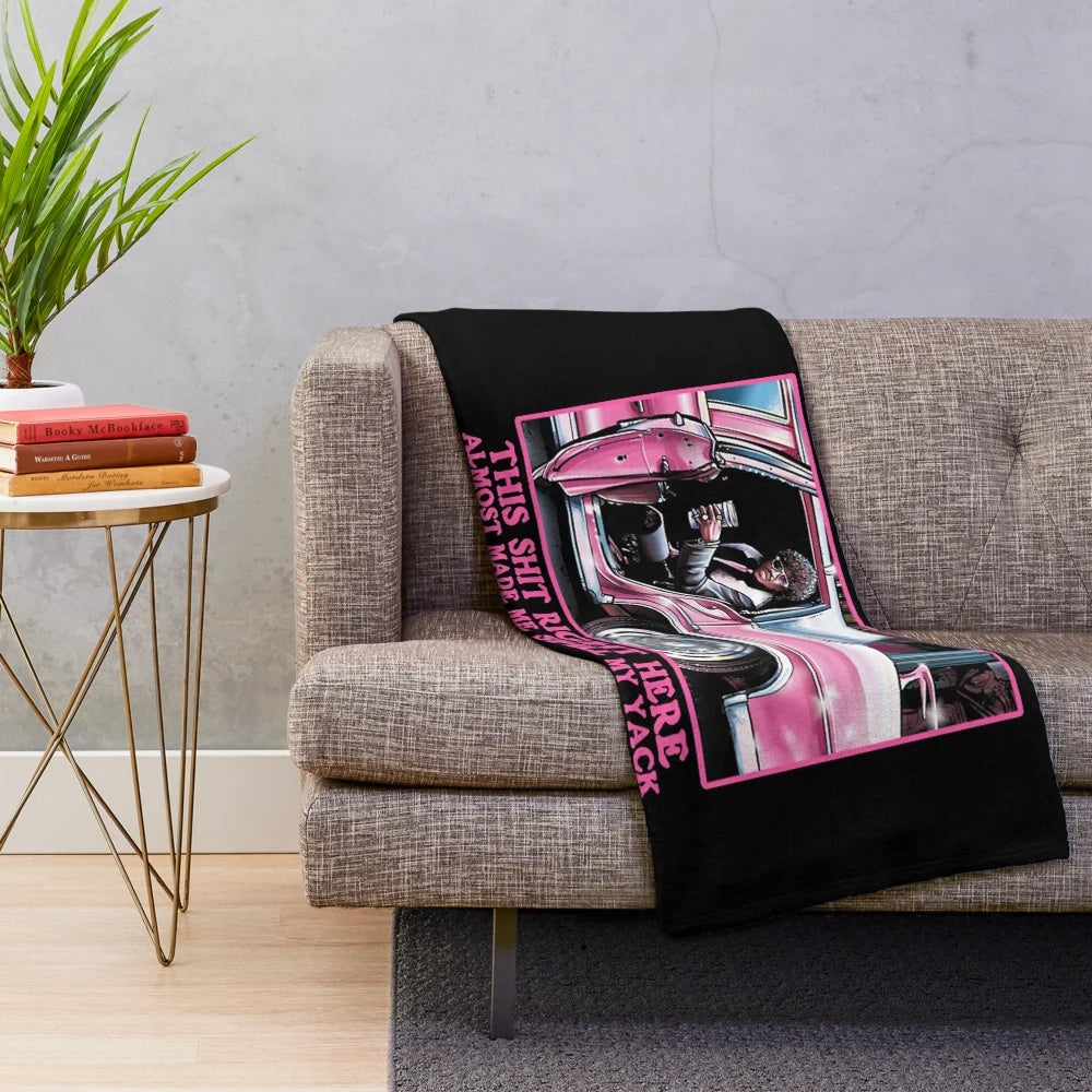 Retro 90s comedy pop culture plush blanket