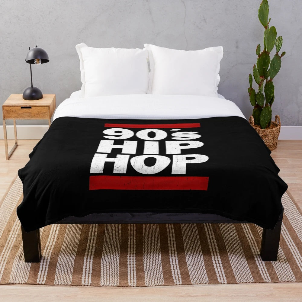 90s hip hop plush blanket