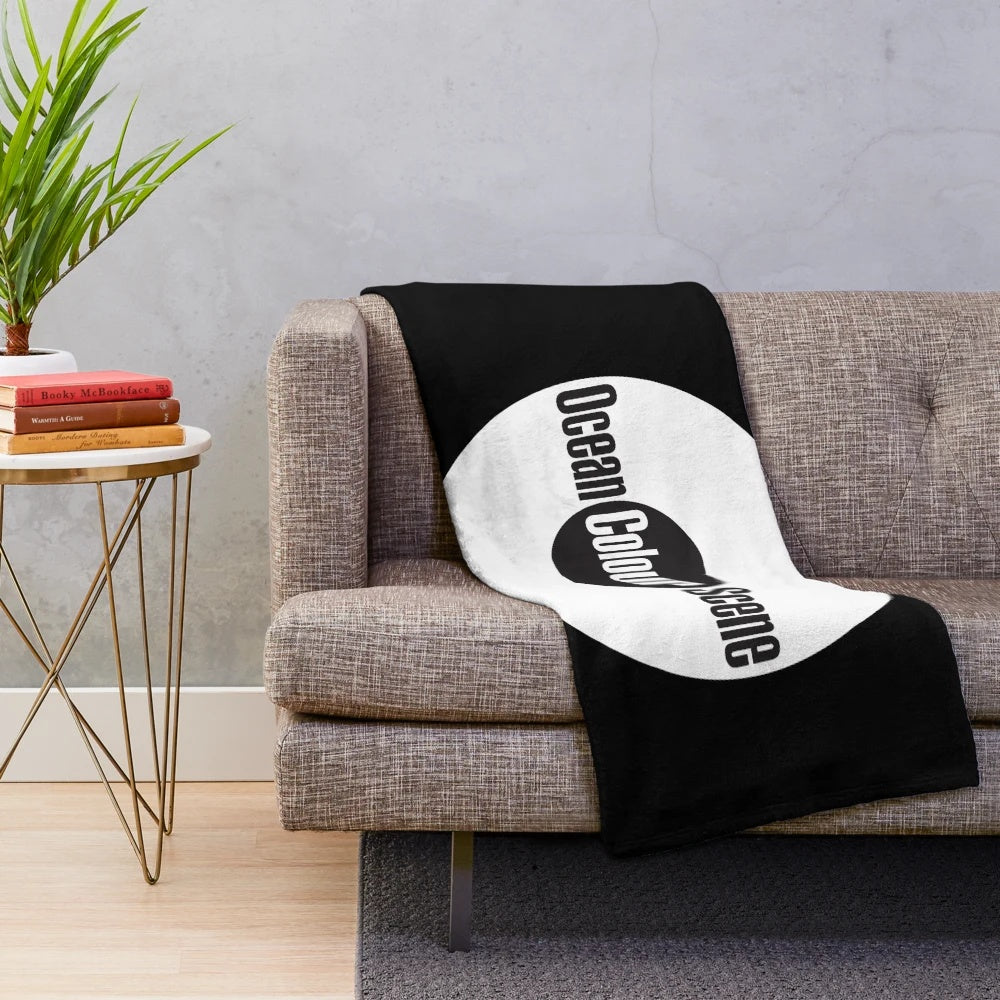 Ocean Colour Scene Plush Blanket with Iconic Mod and Brit Pop Design