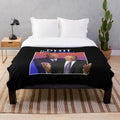 Retro 90s style plush blanket with Dr. Phil inspired graphic design