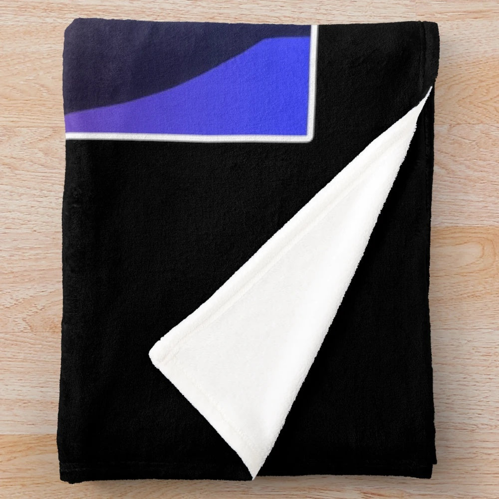 Retro 90s style plush blanket with Dr. Phil inspired graphic design