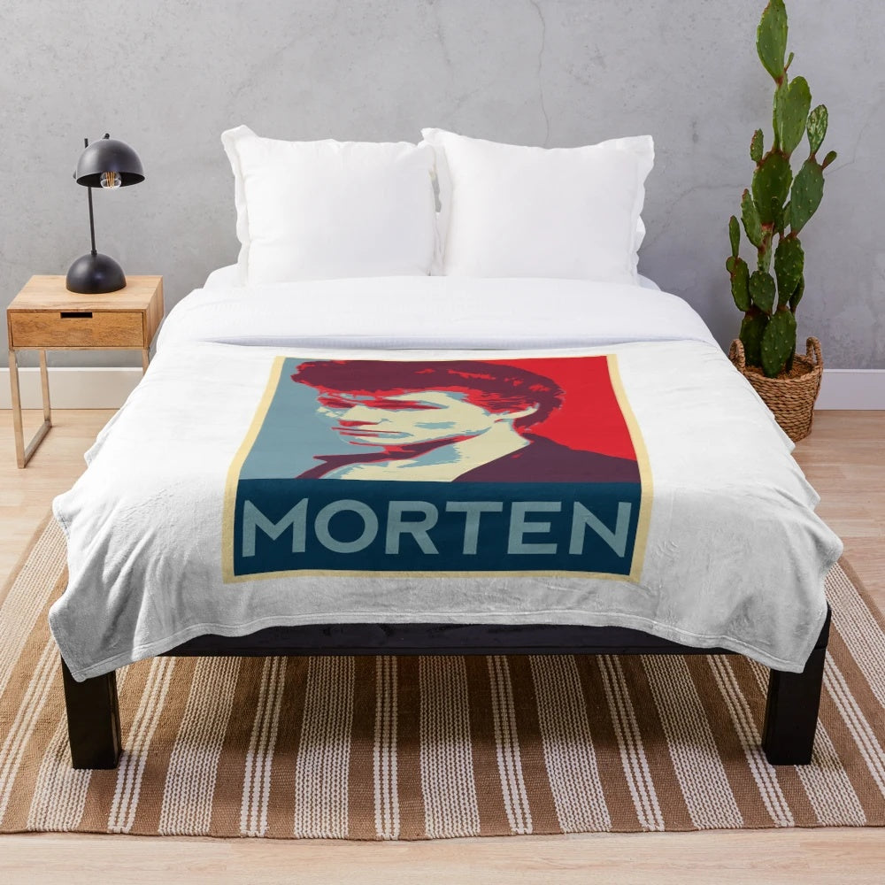 A-ha band Morten Harket retro plush blanket for music fans