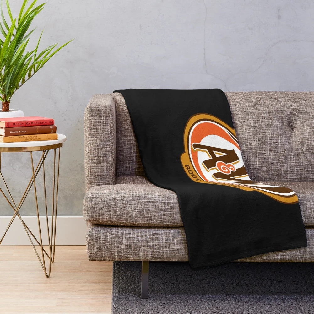 A&W Root Beer logo classic plush blanket