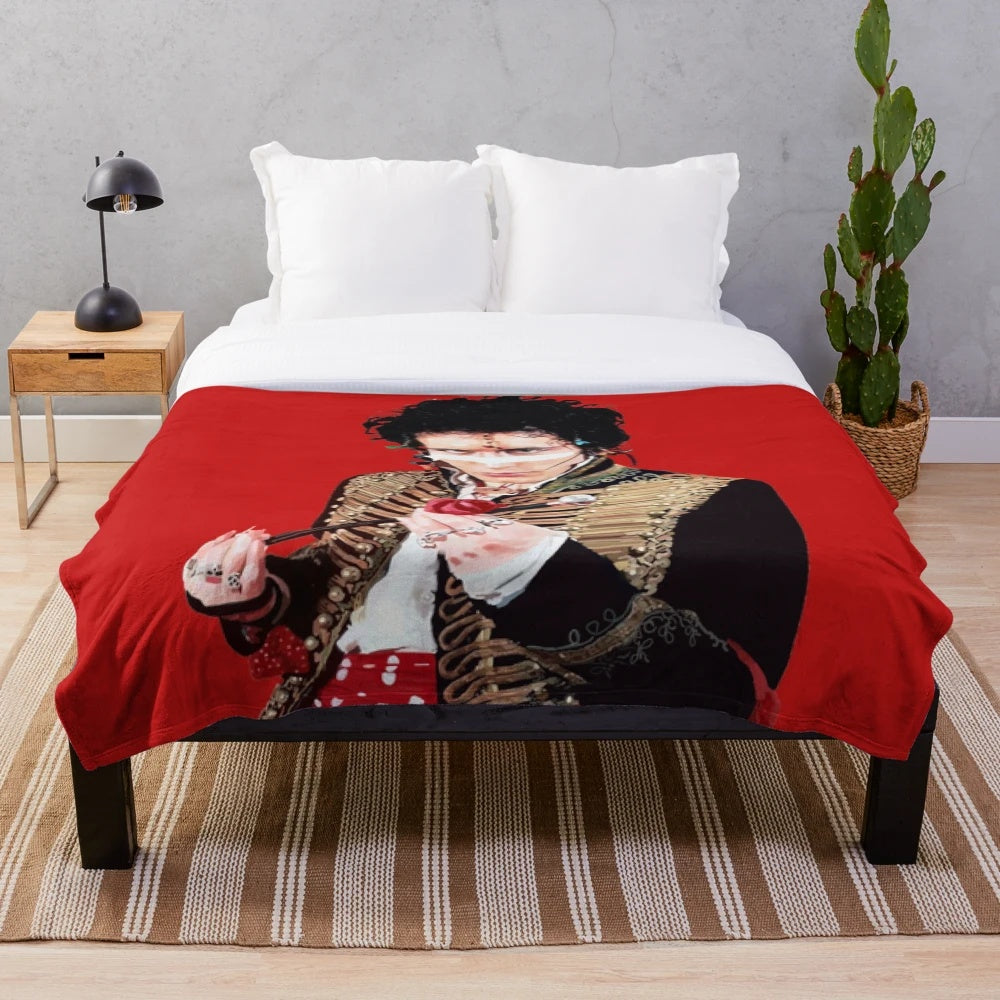 Adam Ant inspired plush blanket