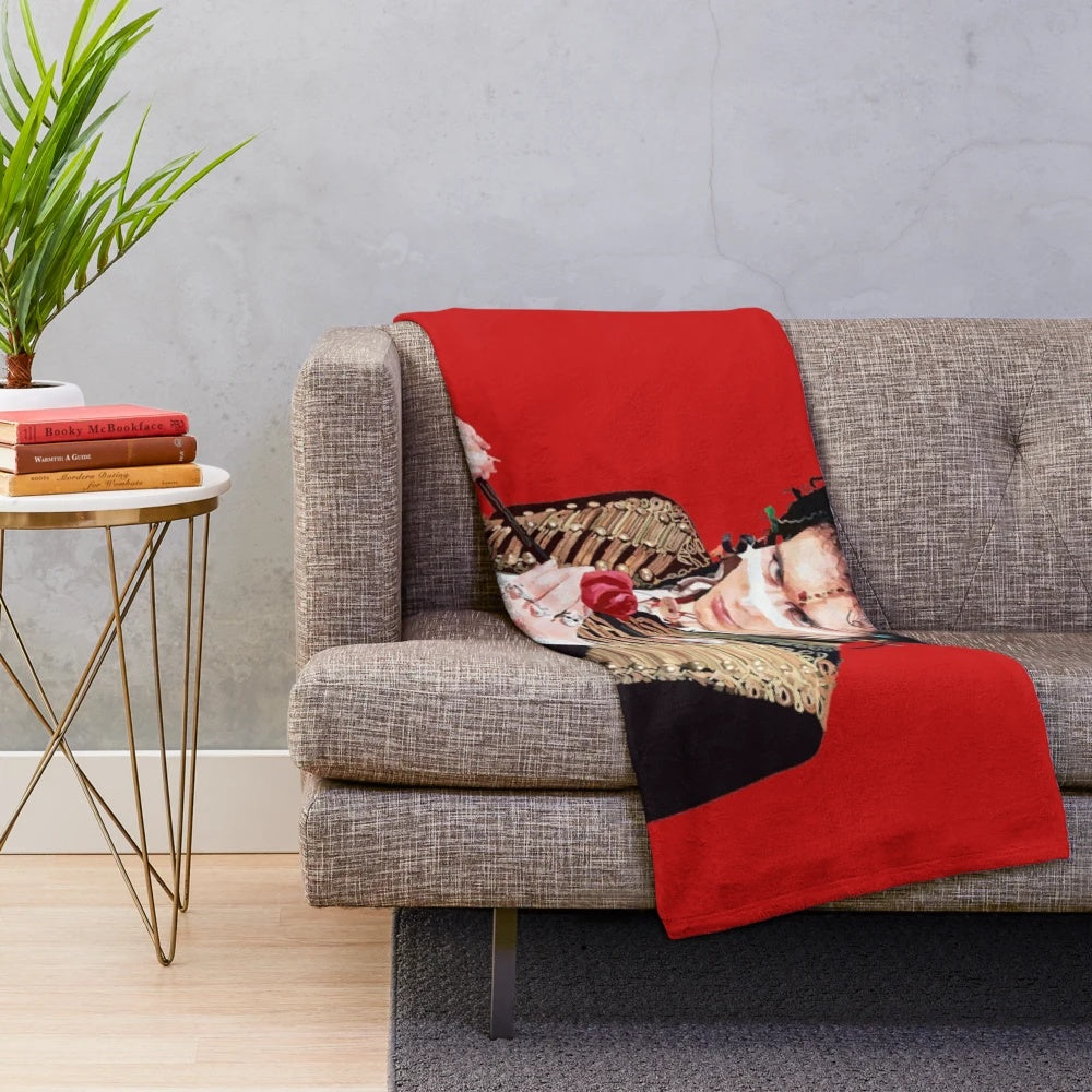 Adam Ant inspired plush blanket