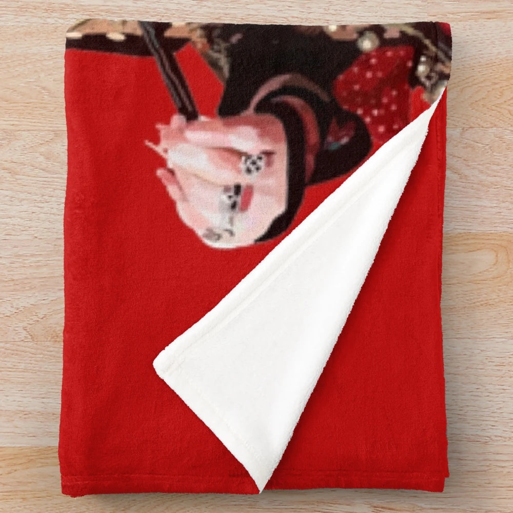 Adam Ant inspired plush blanket