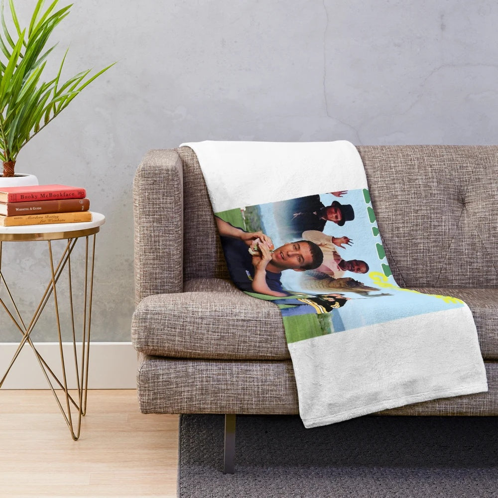 Retro Adam Sandler Happy Gilmore inspired plush blanket