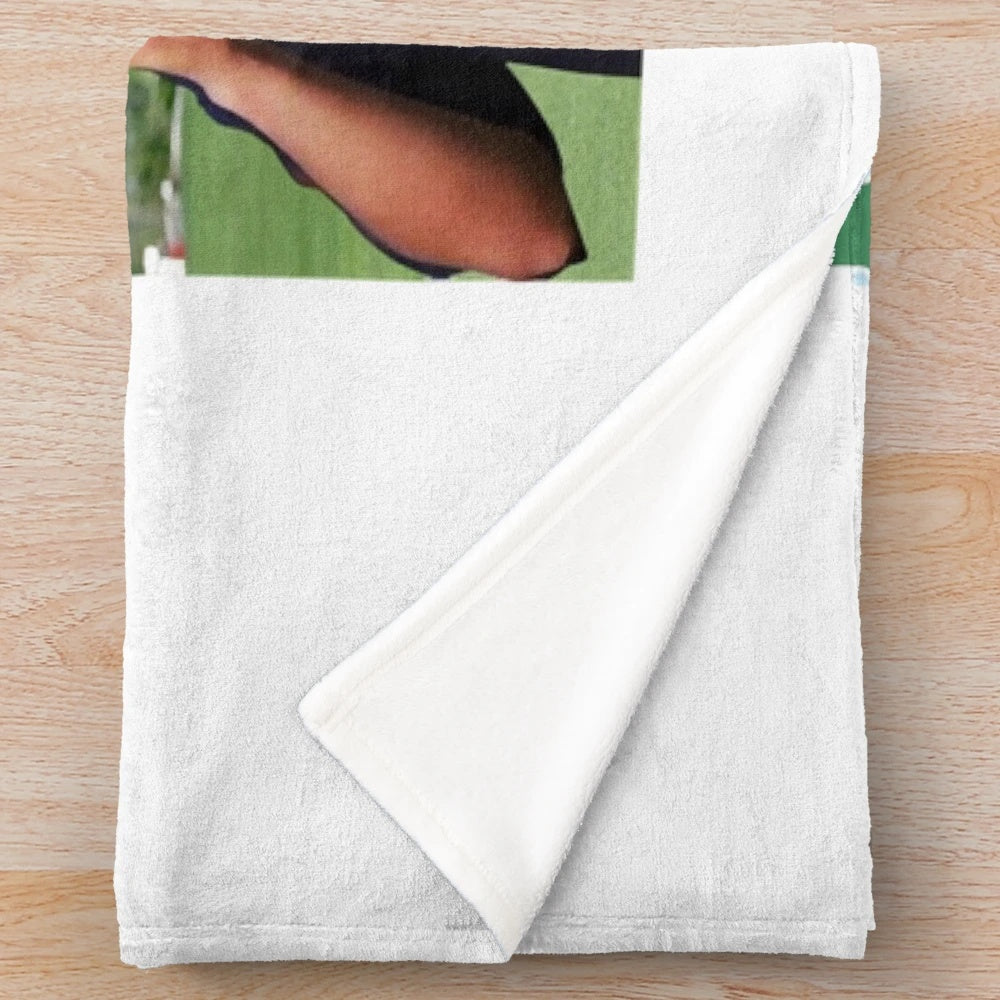Retro Adam Sandler Happy Gilmore inspired plush blanket