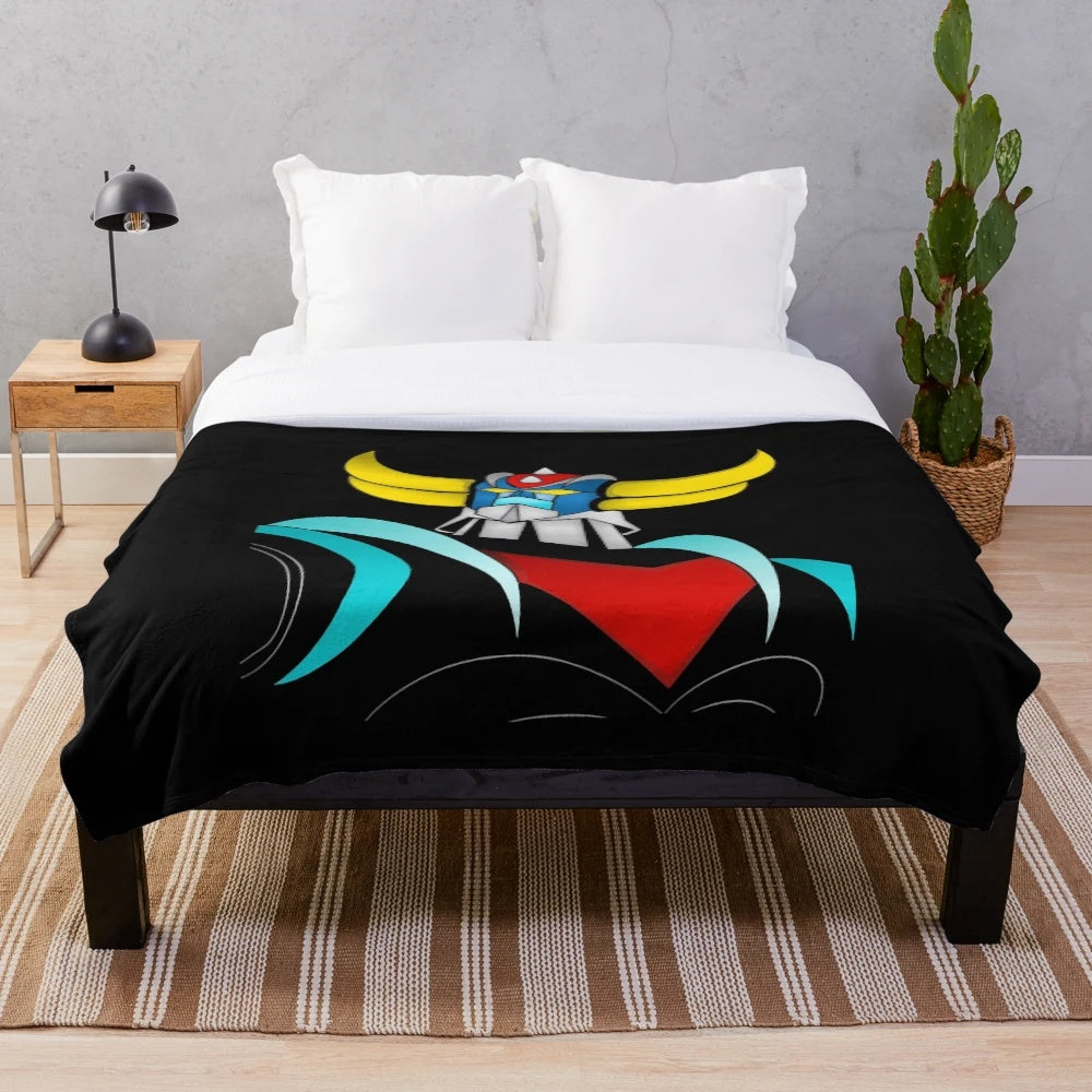 Grendizer inspired plush blanket
