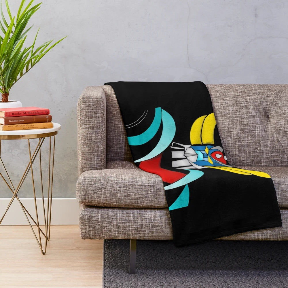 Grendizer inspired plush blanket