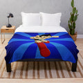 Astro Boy inspired plush blanket with a retro anime design