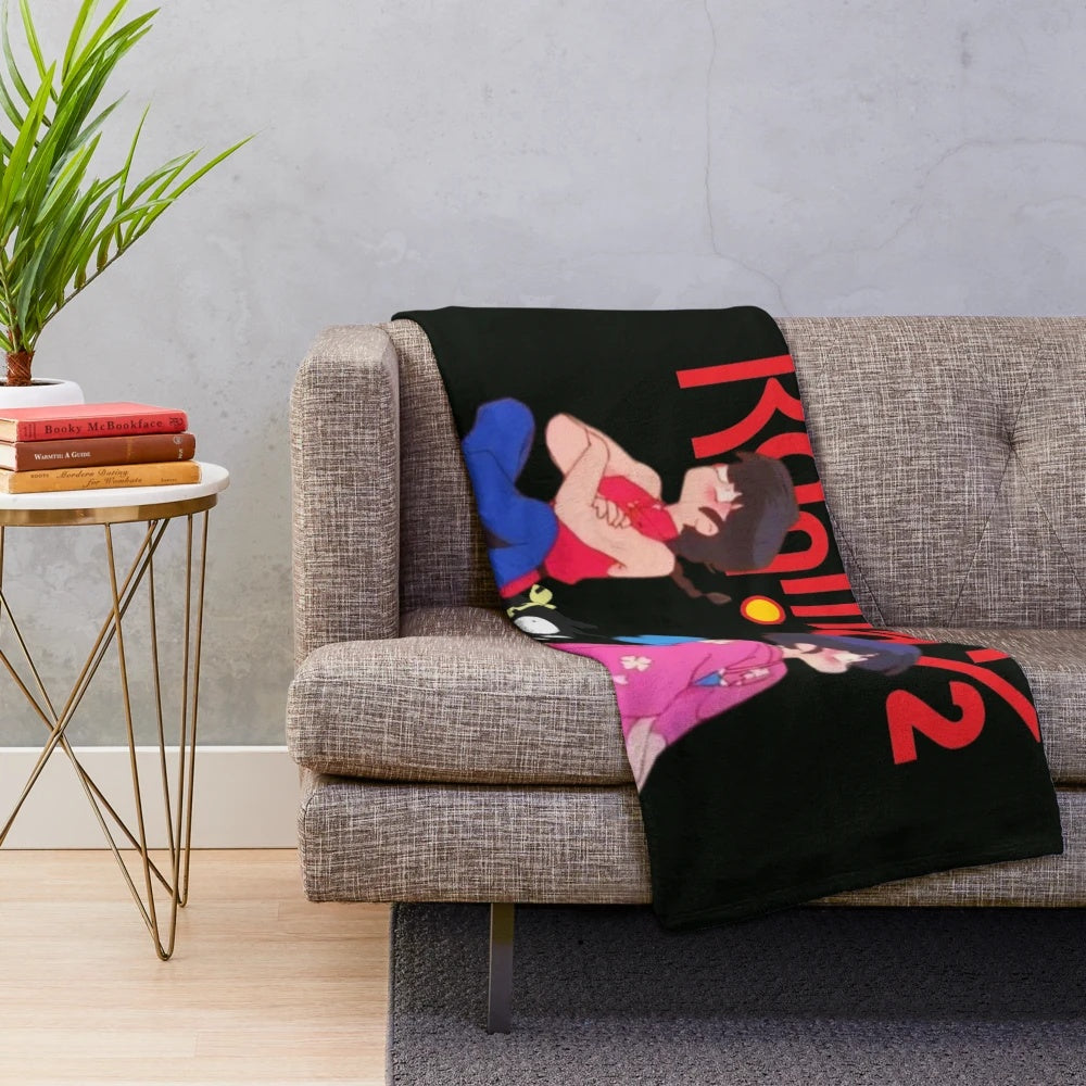 Ranma & Akane Anime Inspired Plush Blanket