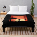 Retro-style plush blanket featuring Hajime no Ippo anime characters and boxing motifs