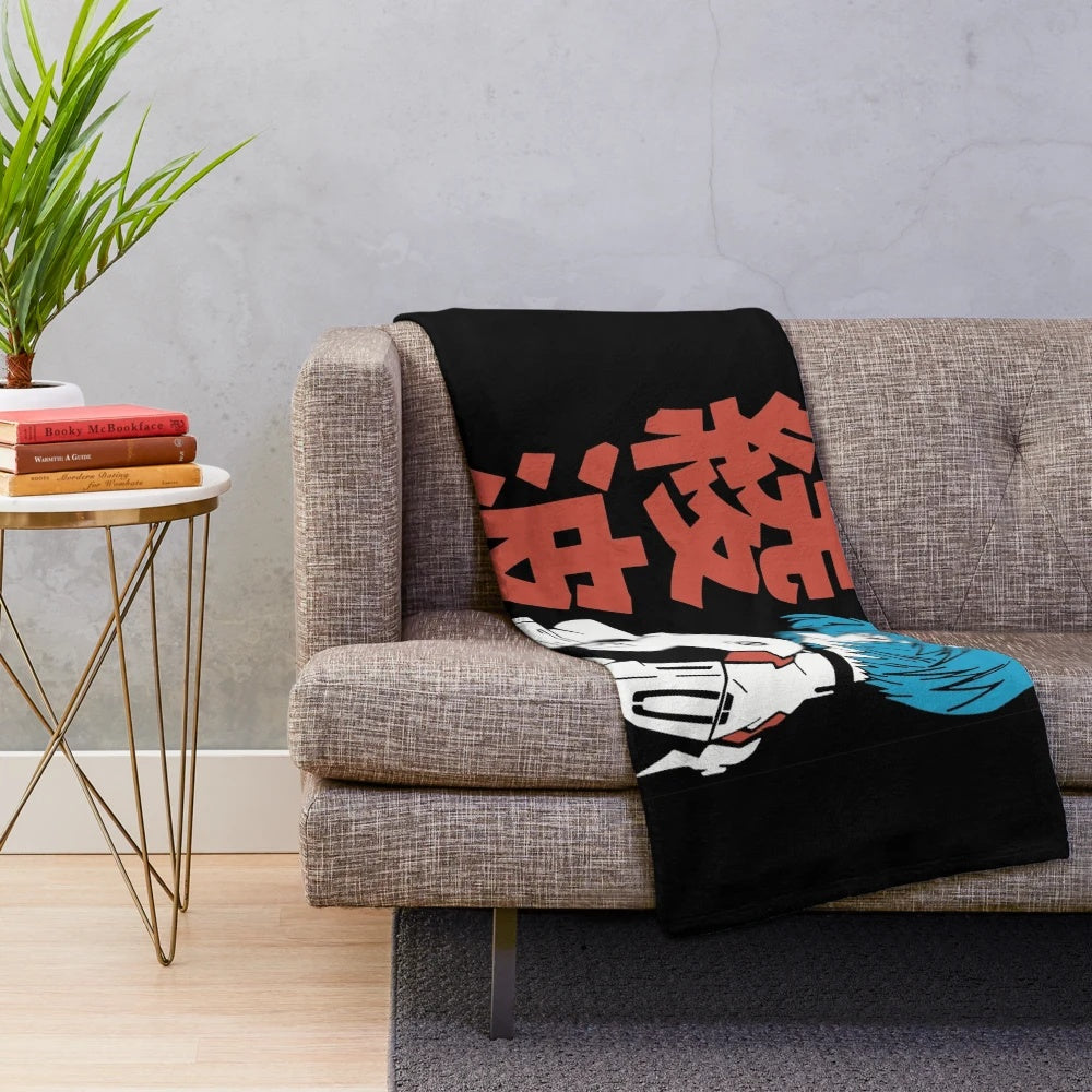 Neon Genesis Evangelion-inspired retro anime plush blanket