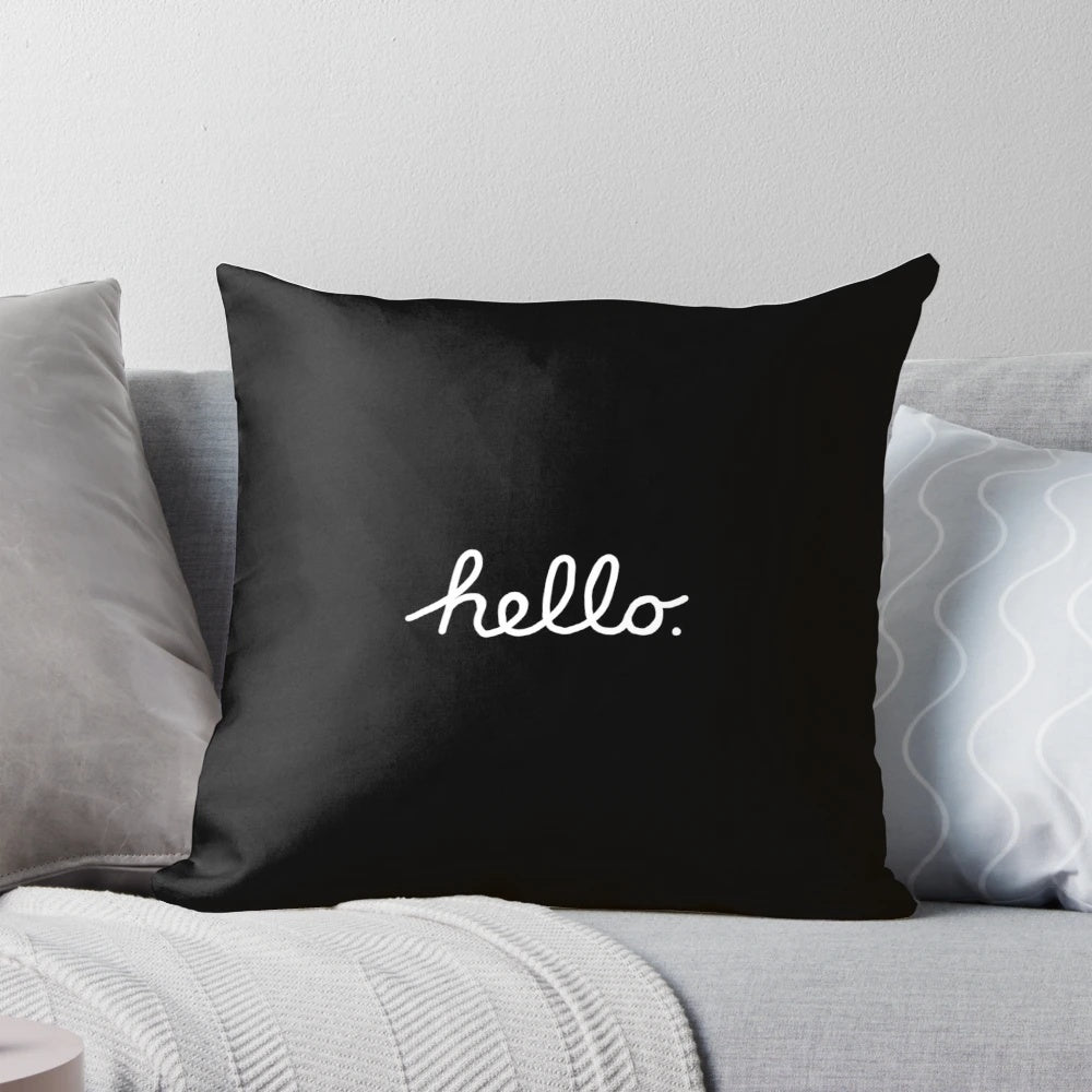 Retro-styled apple-inspired decorative pillow