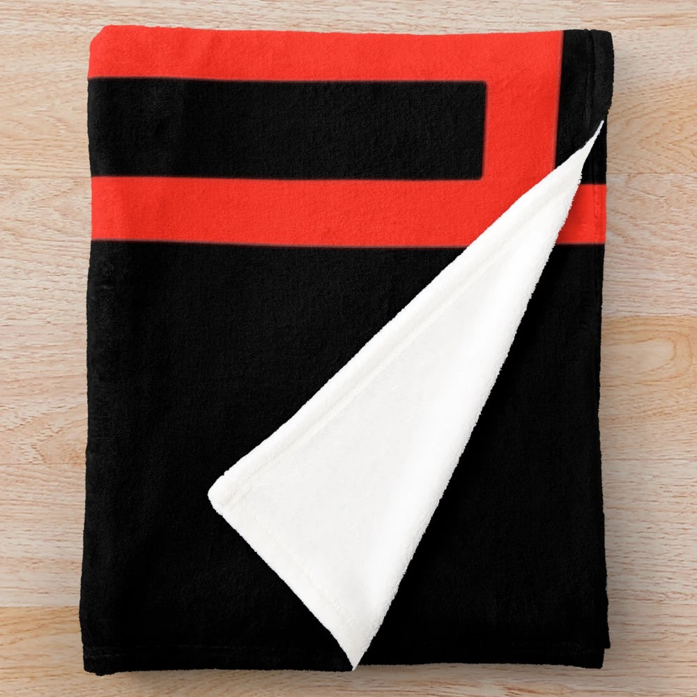 Insert Coin Plush Blanket with Retro Arcade and Gaming Motif