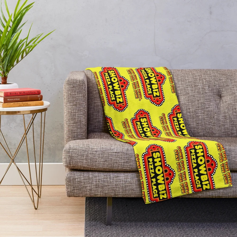 Showbiz Pizza Plush Blanket featuring the Rockafire Explosion