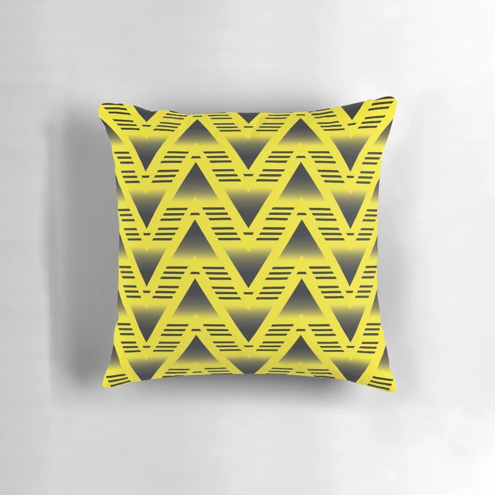 Vintage-inspired bruised banana geometric Arsenal football pillow for Premier League fans