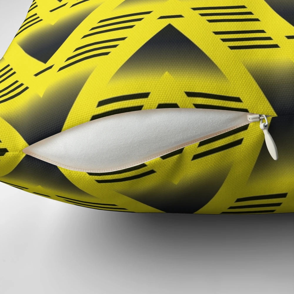 Vintage-inspired bruised banana geometric Arsenal football pillow for Premier League fans