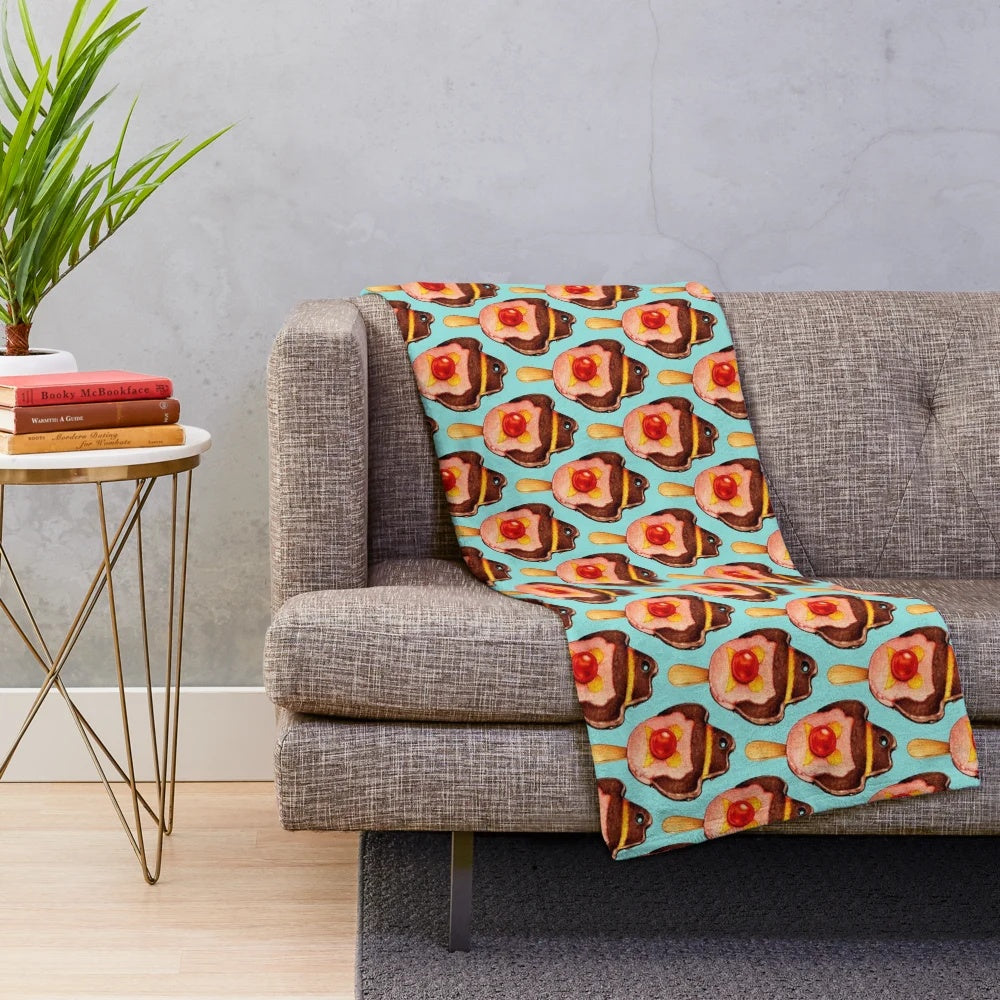 Bubble O' Bill patterned plush blanket