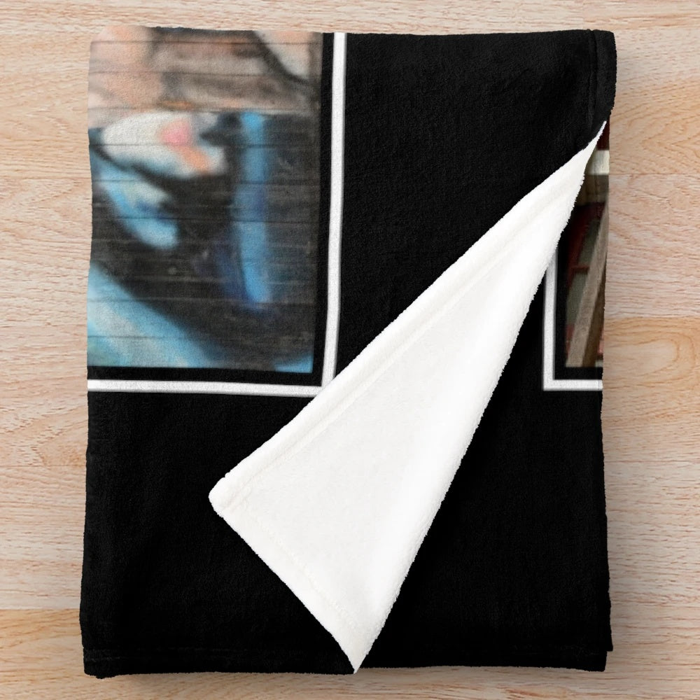 Burt Reynolds Smokey and the Bandit themed plush blanket