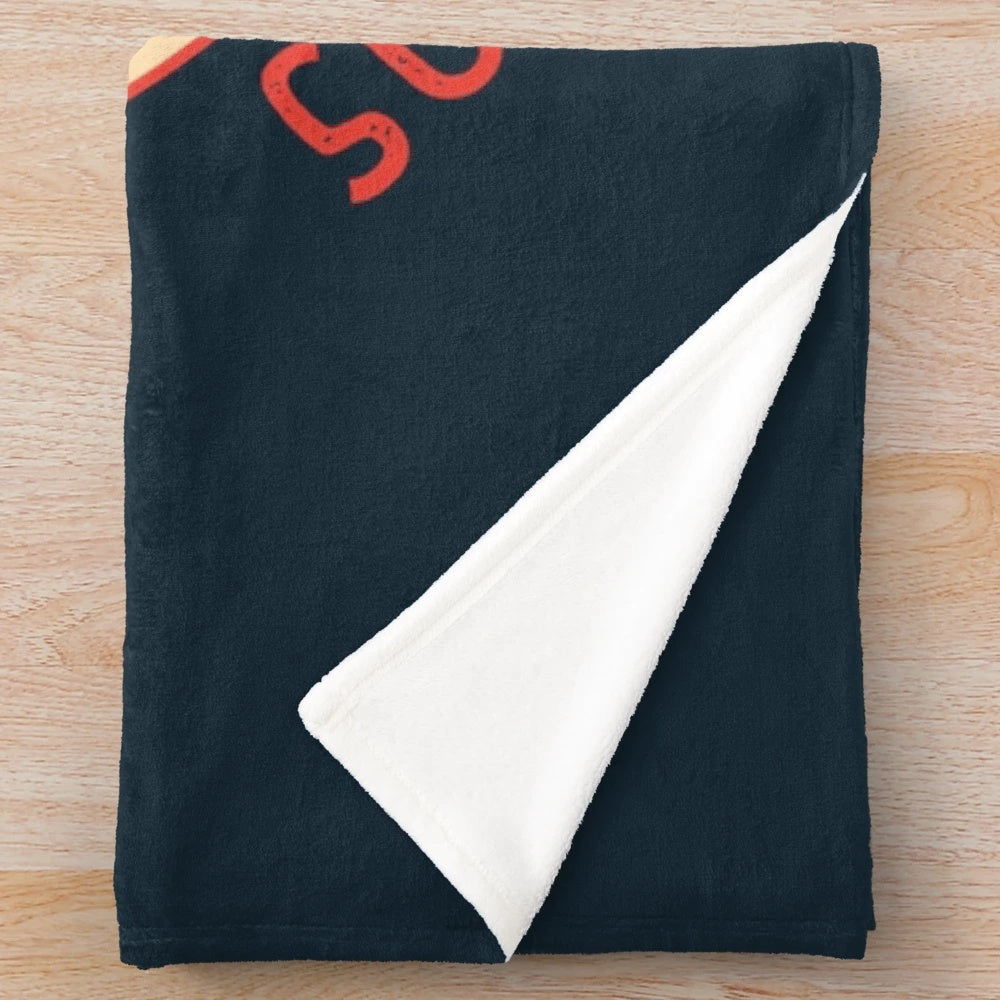 Retro Busan Haeundae Beach Plush Blanket