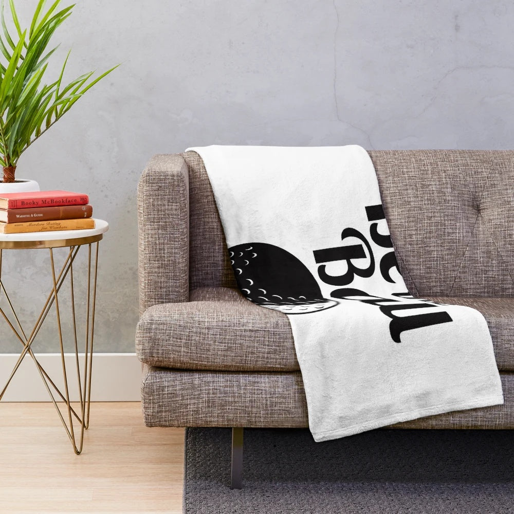 Caddyshack inspired plush blanket with iconic movie characters and scenes