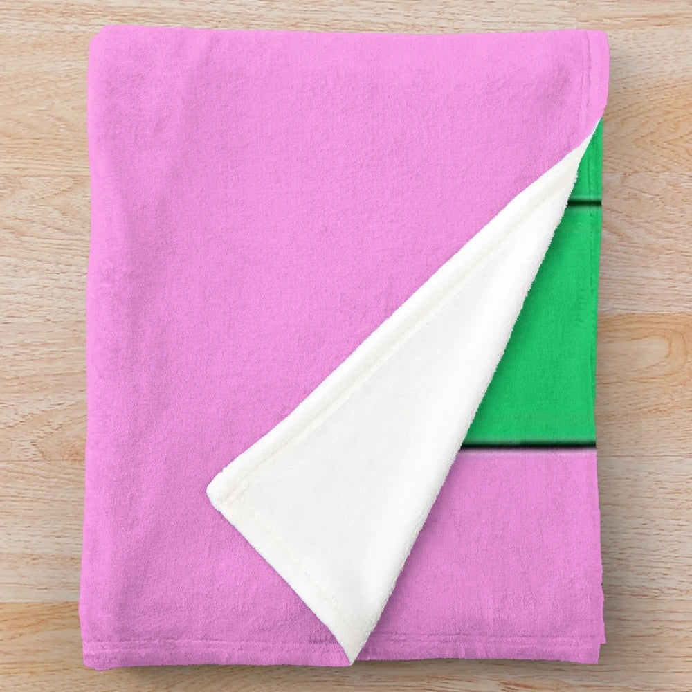 Retro camera themed plush blanket