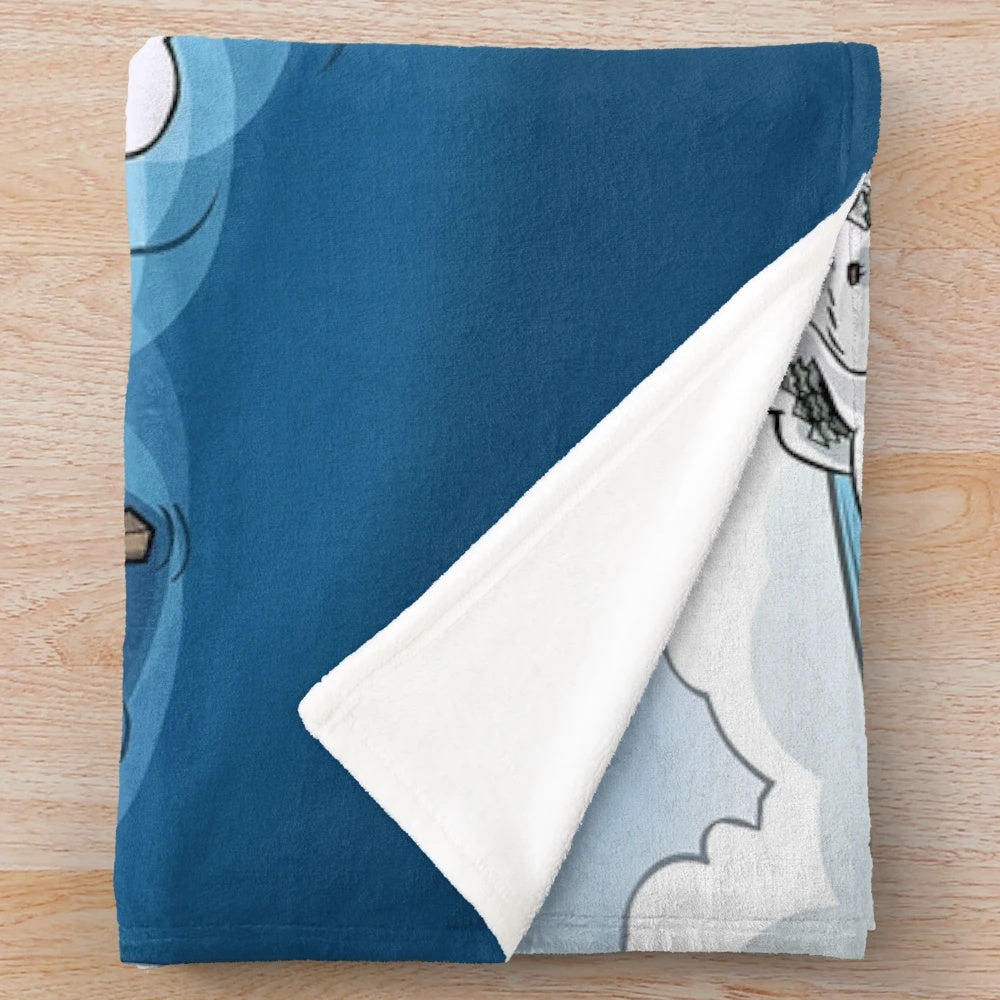 Club Penguin map design plush blanket