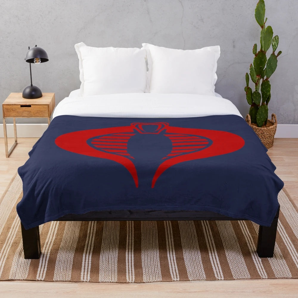 Cobra GI Joe Logo Plush Blanket