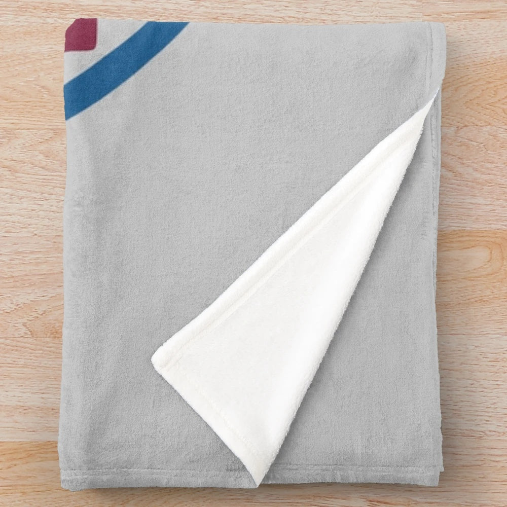 Retro Colorado Hockey-Inspired Vintage Plush Blanket