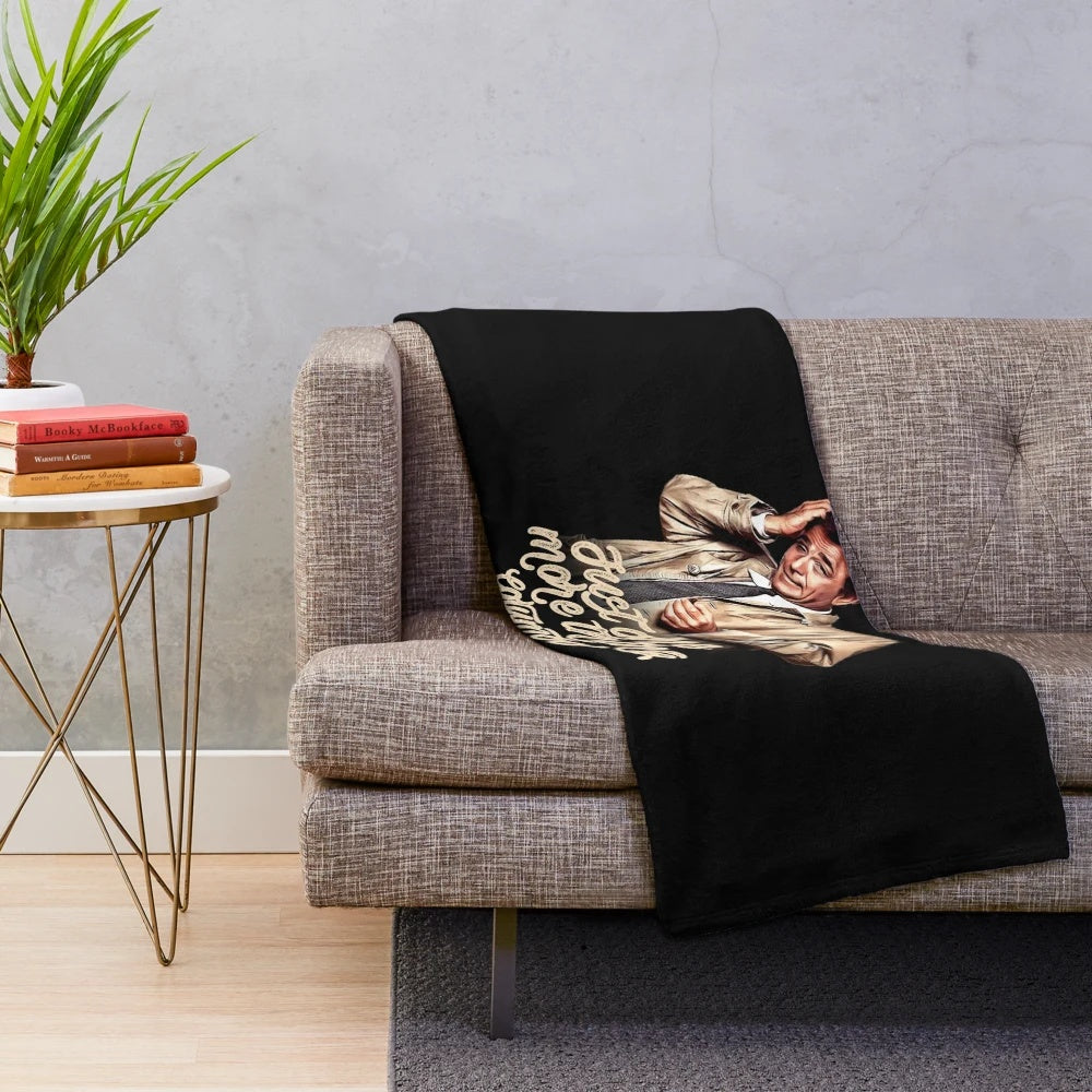 Retro Columbo TV Show Inspired Plush Blanket