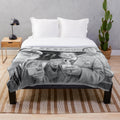 Jolly Boys Outing themed retro comedy plush blanket