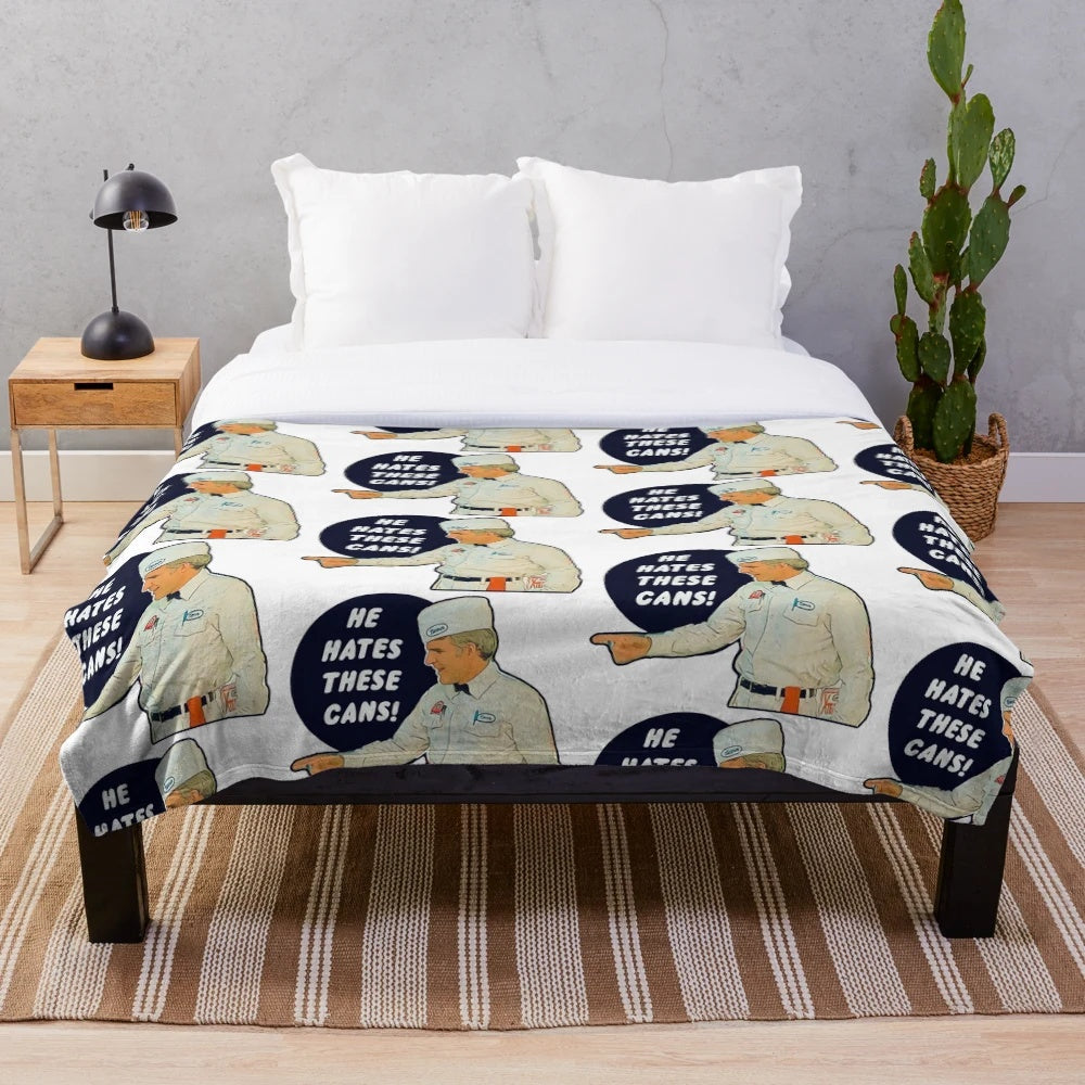 The Jerk Plush Blanket featuring a classic comedy design