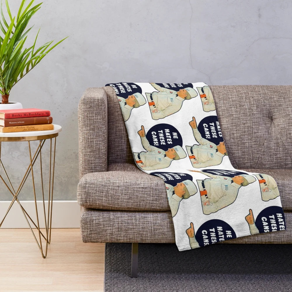 The Jerk Plush Blanket featuring a classic comedy design