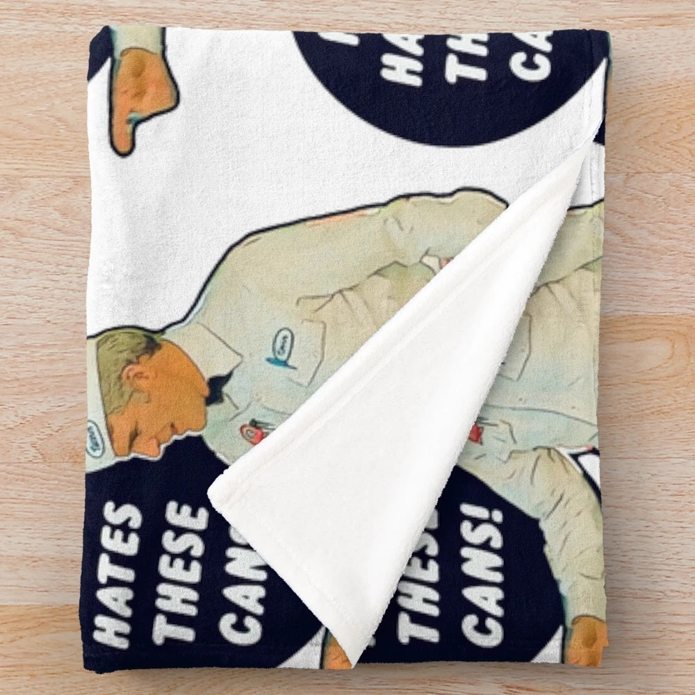 The Jerk Plush Blanket featuring a classic comedy design