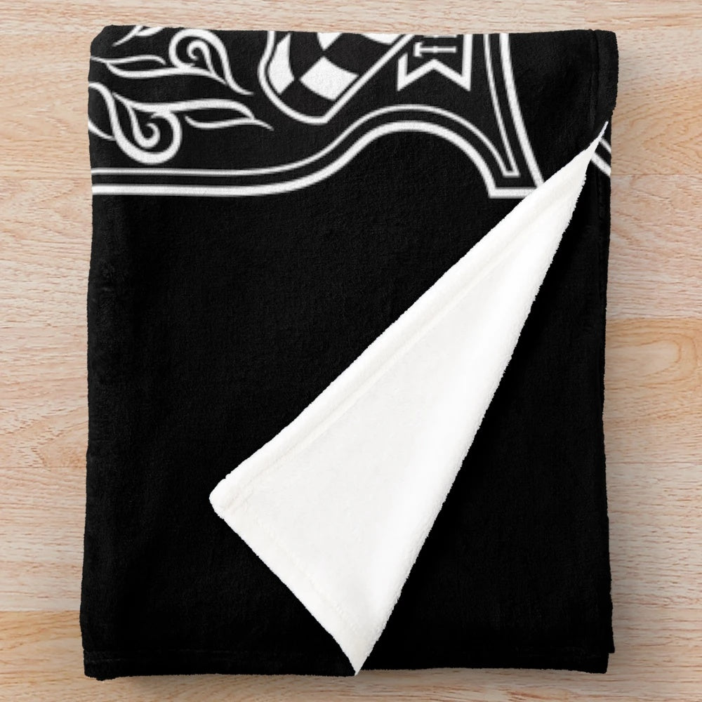 Vintage rockabilly guitars plush blanket with retro country music design