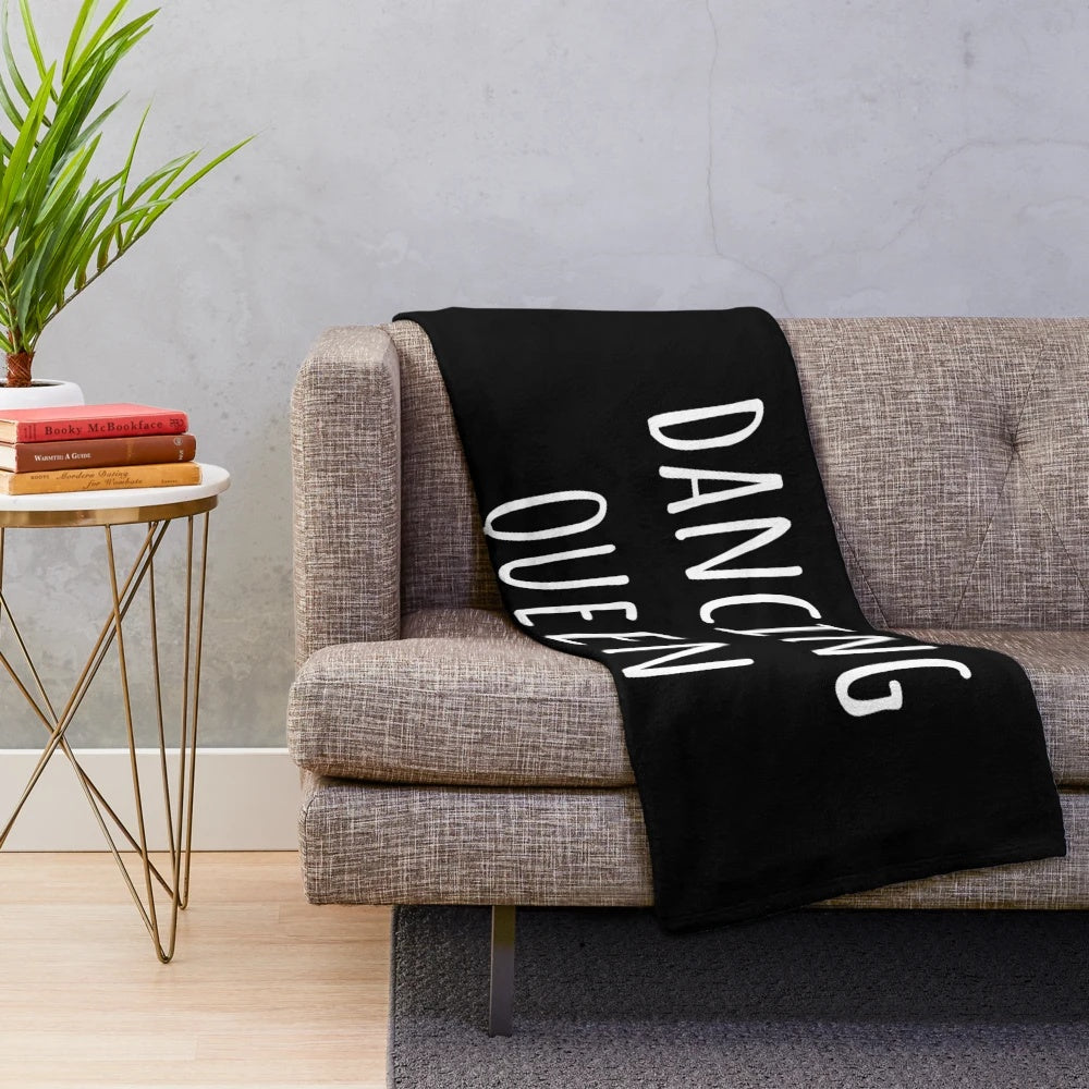 Retro Dancing Queen Plush Blanket with ABBA-inspired design