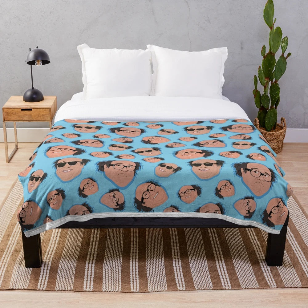 Danny Devito meme-inspired plush blanket