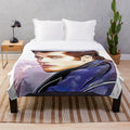 DANNY ZUKO / John Travolta Plush Blanket from the movie Grease