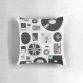 Retro data pillow featuring a minimalist design and vintage-inspired elements