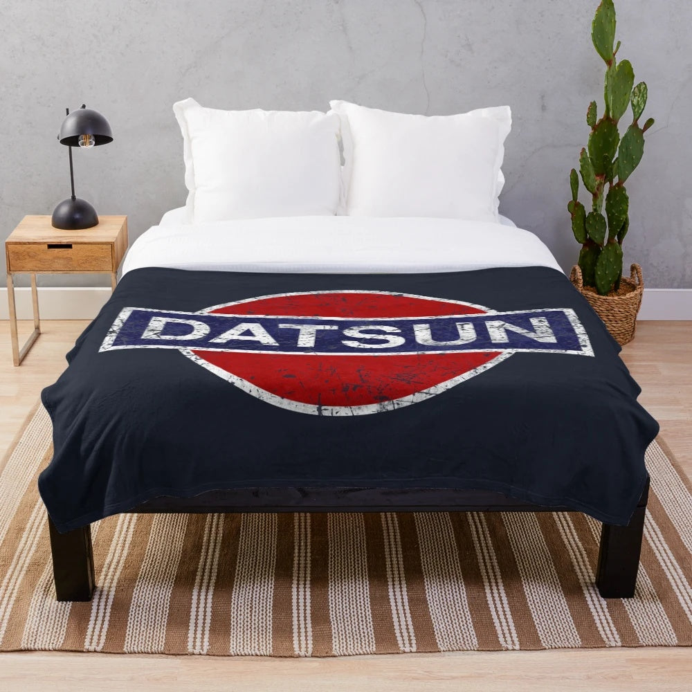 Datsun vintage car plush blanket