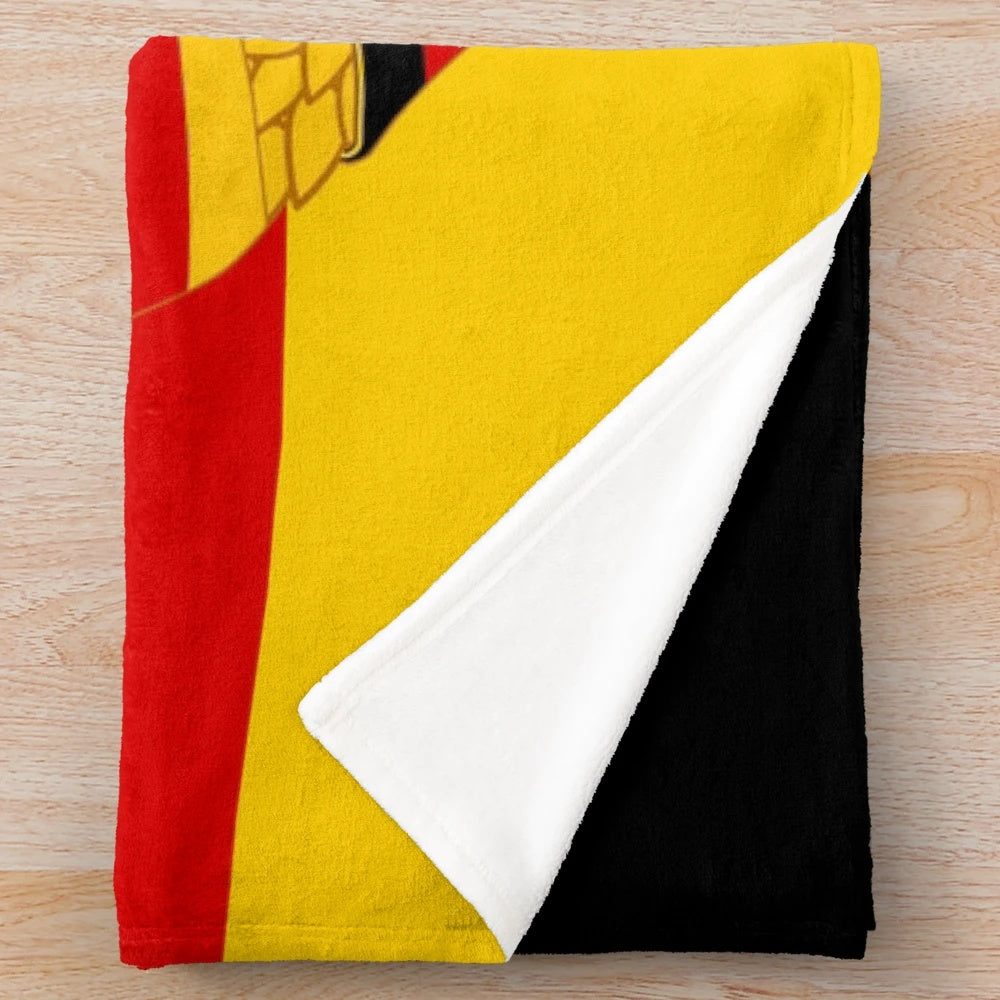 DDR Flag Plush Blanket - Cozy East Germany Memorabilia