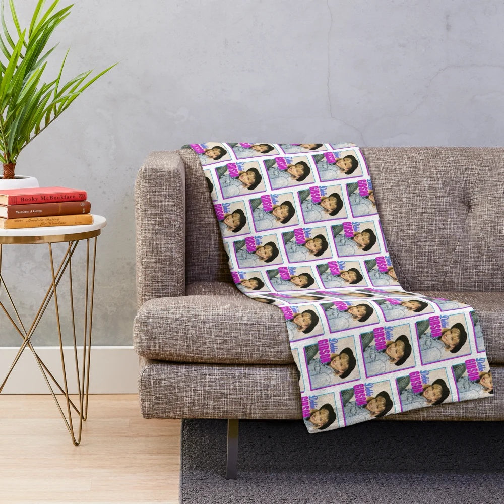Debbie Gibson plush blanket featuring the 80s pop icon